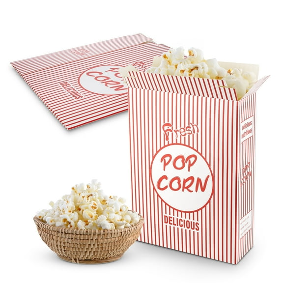 MT Products Paper Popcorn Boxes for Party/Popcorn Bucket 1.25 oz - Pack of 50