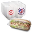 thumbnail image 1 of MT Products Plastic Hot Dog Container with Lid 6.5" x 2.75" x 2.6" - Pack of 30, 1 of 10