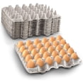 thumbnail image 1 of MT Products Pulp Beige Paper Egg Cartons Flats | Holds 30 Eggs - Pack of 15, 1 of 11
