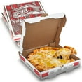 thumbnail image 1 of MT Products White and Red B-Flute Pizza Boxes 10" x 10" x 1.75" - Pack of 10, 1 of 10