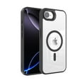 thumbnail image 1 of MT Series Clear Magnetic Case for iPhone 16e with Additional Tempered Glass Screen Protector - Black, 1 of 5