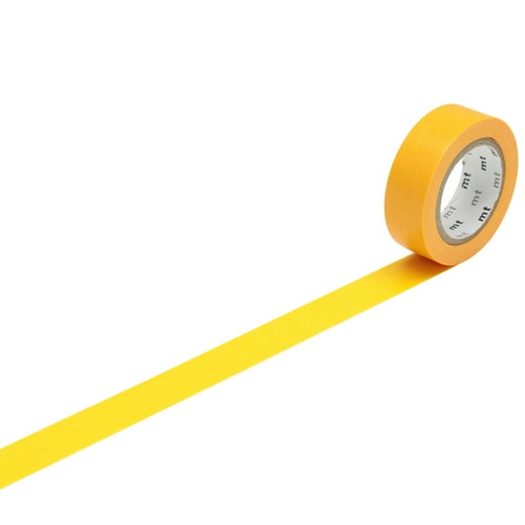MT Solids Washi Paper Masking Tape [Produced in Japan]: 3/5 in. x 23 ft. / Himawari (Sunflower)