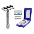thumbnail image 1 of MT Twist-to-Open Butterfly Safety Razor with 5 extra Blades, 1 of 5