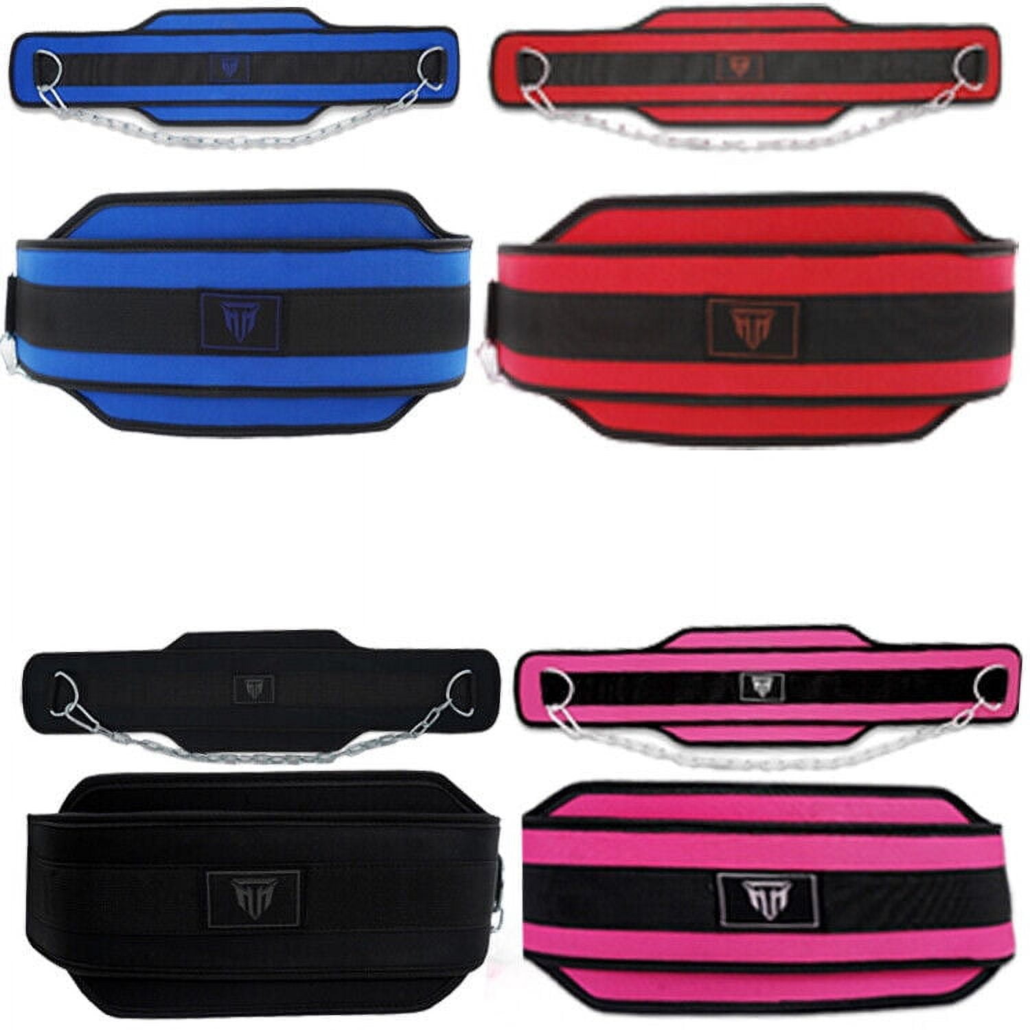 MT Weight Training Dip Belt with Heavy Duty Steel Chain for Pullups