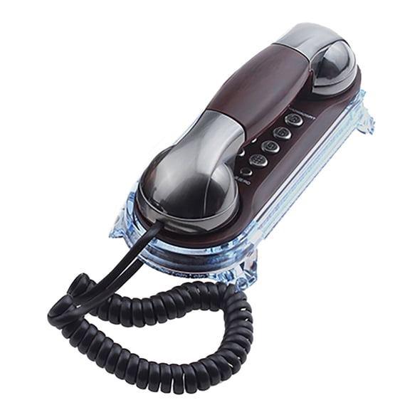 MT025 Corded Landline Phone with Adjustable Ringer and Last Number Redial