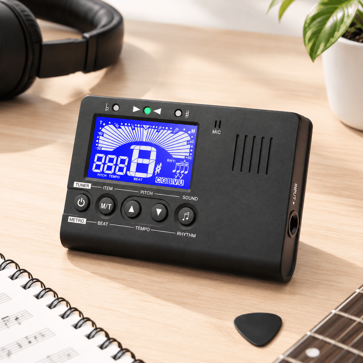 Tuning Generators MT1 3-in-1 Digital Metronome Tuner and Tone Generator for String and ...