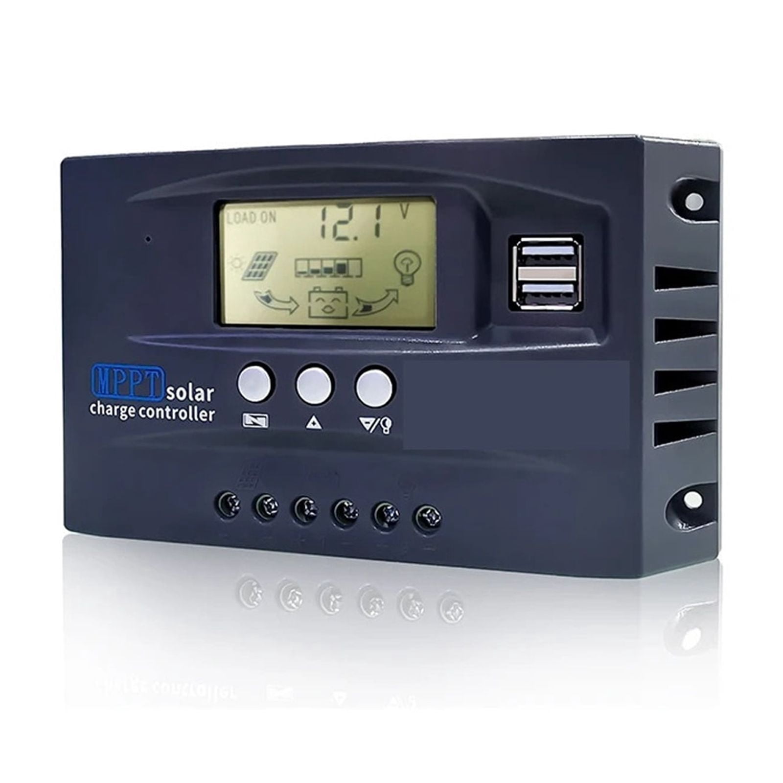 MT30 MPPT 30A Solar Controller 12V 24V Auto Solar Cell Panel Charger Regulator Dual USB LCD Display ,Simple and Convenient to Set
