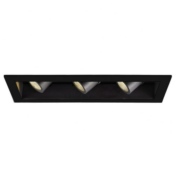 MT4LD311NE-F30-BK-WAC Lighting-Precision Multiples - 24.31 Inch 34.5W 3 LED Flood Reccessed Housing-3000 Color Temperature-85 Color Rendering