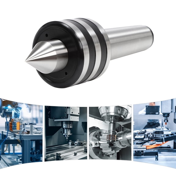 MT5 Live Center, 60 Degree Morse Taper Precision Lathe Medium Duty Live Tailstock Center for Wood & Metal Lathe CNC Work