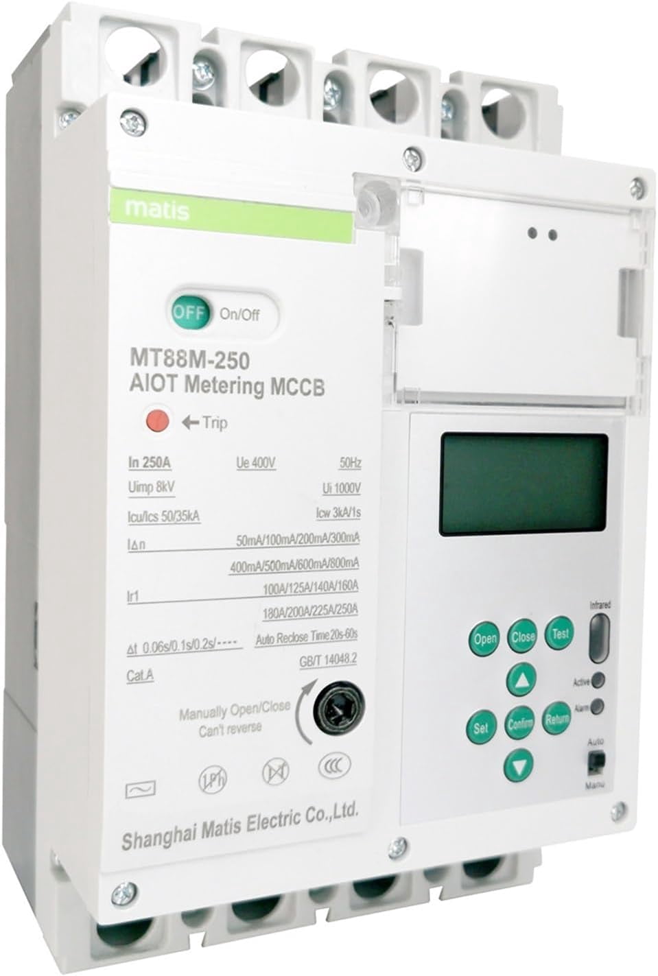 MT88M-250A Remote Monitoring Smart Molded case Circuit Breaker with ...