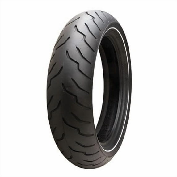 MT90B-16 (74H) Dunlop American Elite Rear Motorcycle Tire Narrow White Wall for Harley-Davidson Softail Custom FXSTC 1986-1994