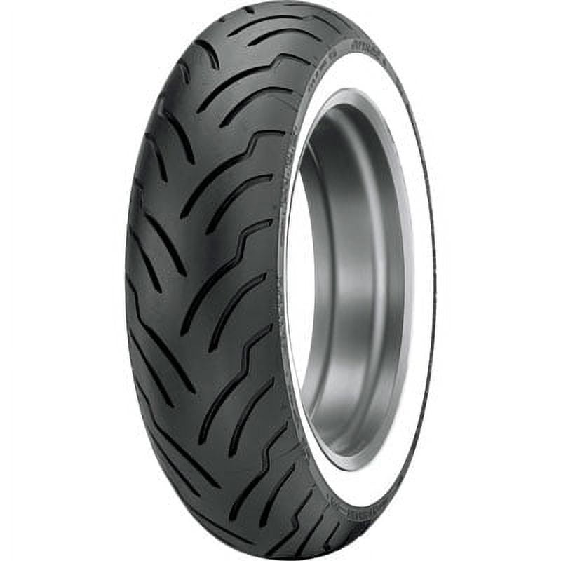 MT90B-16 (74H) Dunlop American Elite Rear Motorcycle Tire Wide White Wall for Harley-Davidson Softail Deluxe FLSTN 2000