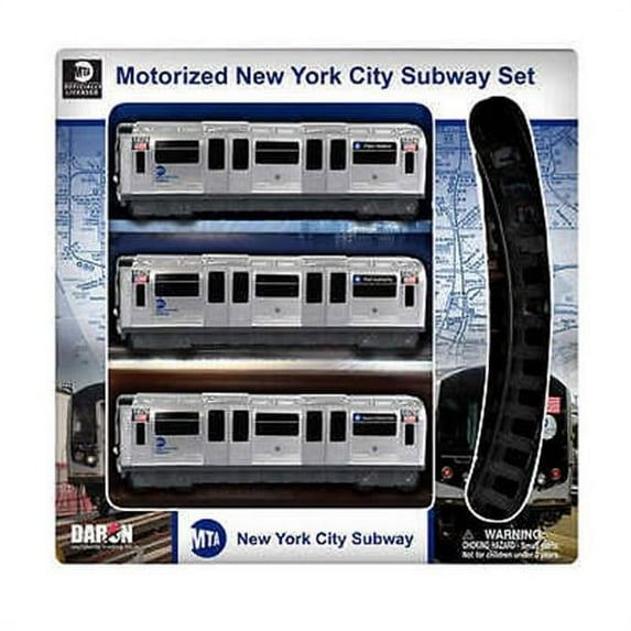 MTA Motorized Nyc Subway Train Set with Track