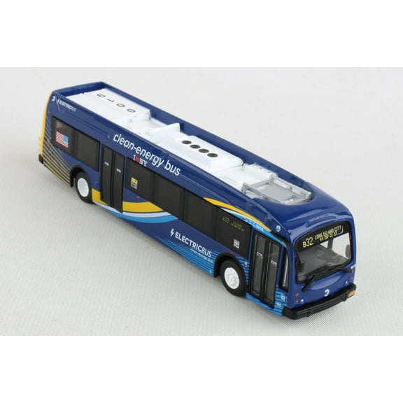 MTA New York City Electric Hybrid Bus Proterra 1/87 Scale Model