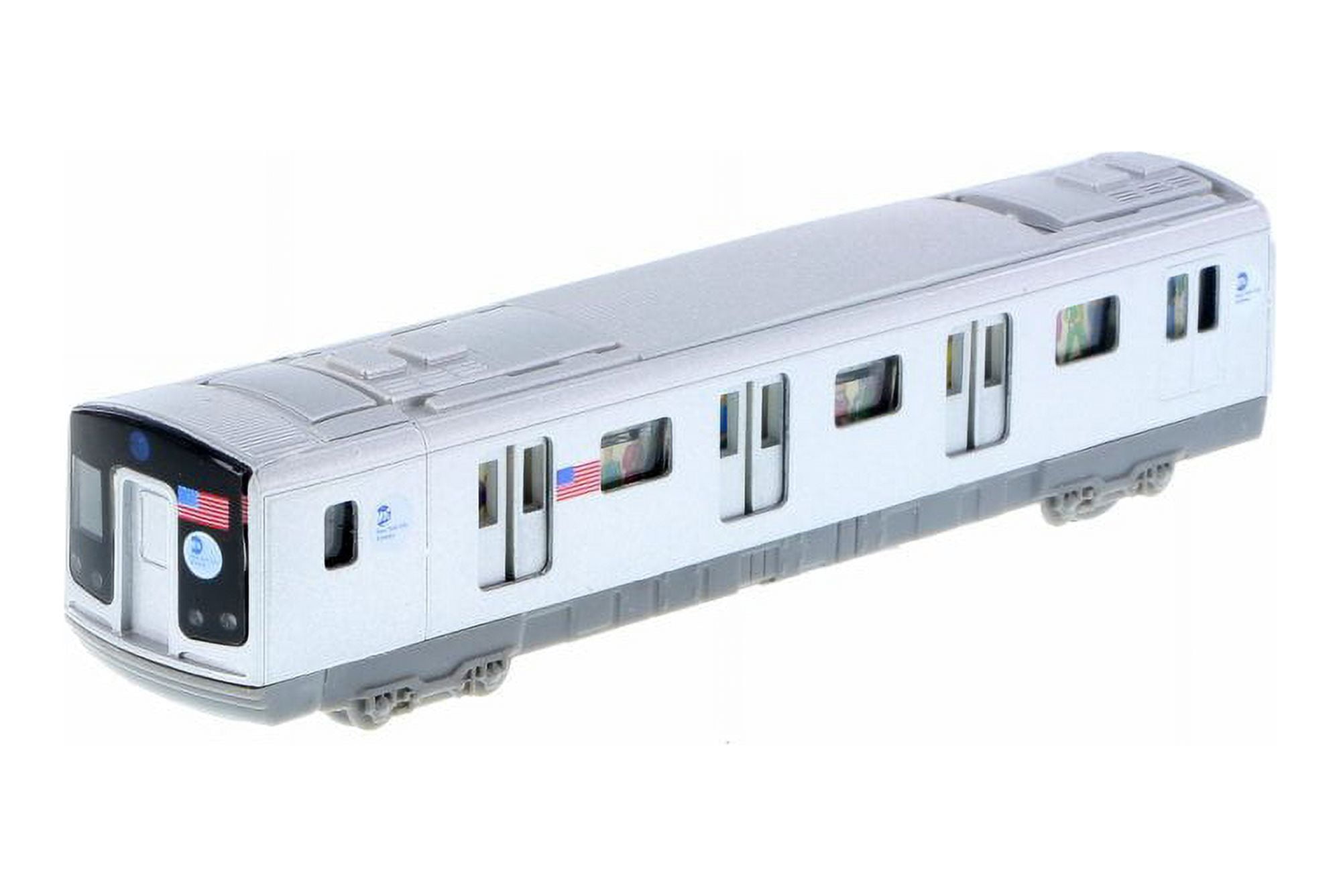 MTA Pullback Subway Car Gray Daron TM703 Diecast Model Toy Car Brand New BUT NO BOX