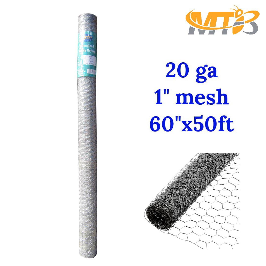 Wire Fence - 22 Gauge 1 Inch Hex Mesh 36 Inch X 100 Foot Roll For ...
