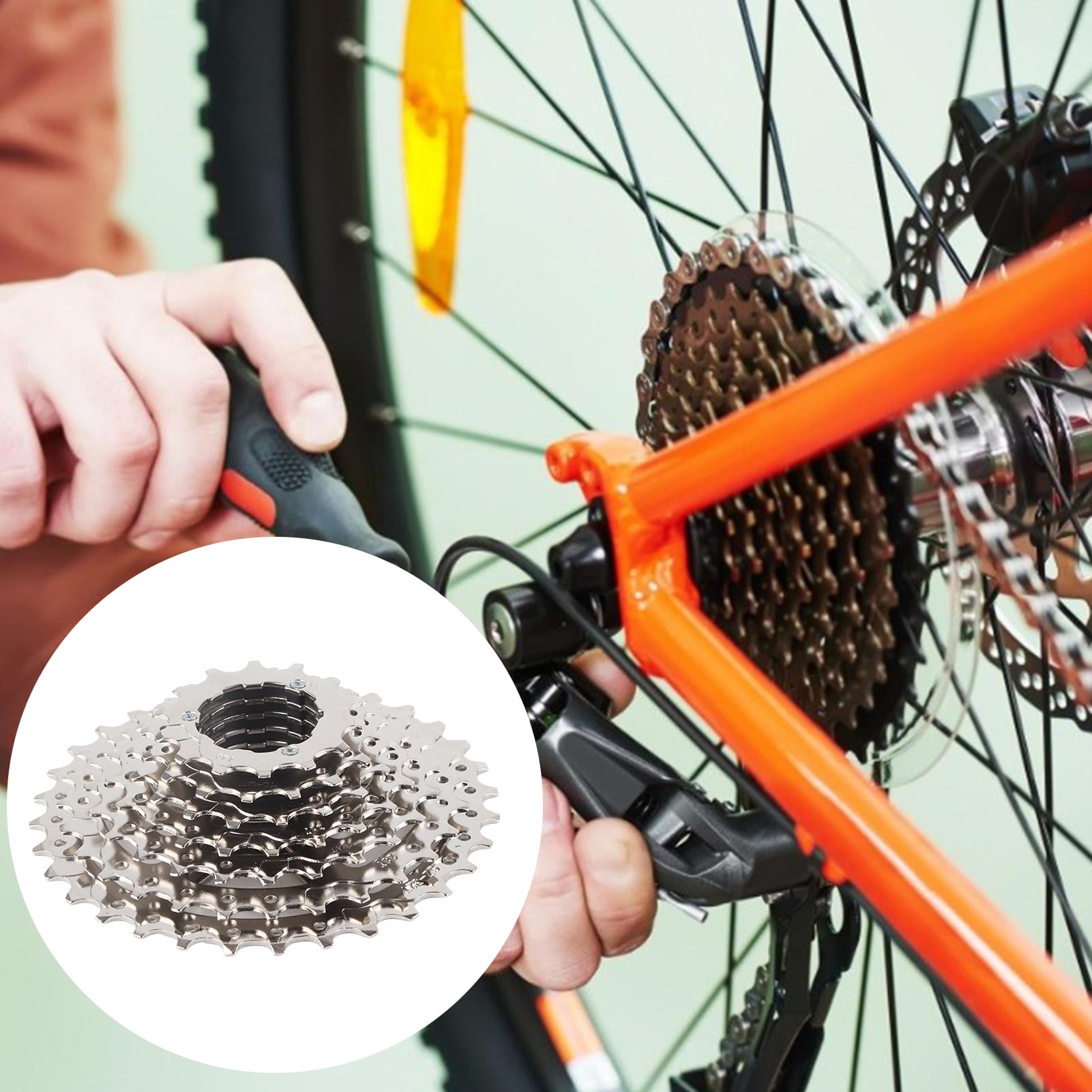 MTB 8 Speed 11 32T Cassette 8 Speed Shifter Rear Derailleur Groupset Cassette Flywheel Climbing Wheel for Outdoor Cycling Walmart