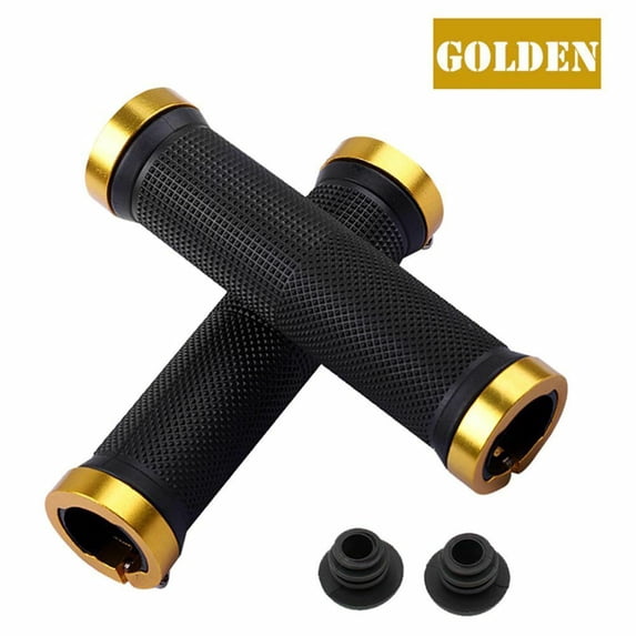 MTB Bike Handlebar Grips, Pair of Non-Slip Rubber Grips with Ergonomic Raised Pattern for Maximum Control & Comfort, Essential Cycling Accessories for Mountain Bikes, 5.12in