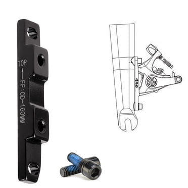 BUCKLOS 203mm Front Disc Brake Adapter With Rotor - MTB Brake Caliper Mount