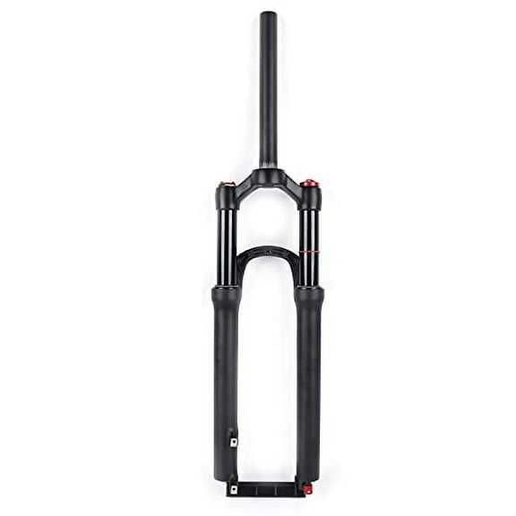 MTB Front Fork Aluminum Alloy Rigid Disc Brake Air Suspension Mountain Bike Front Fork 1-1/8" Threadless Straight Tube Ultralight Bike Bicycle Shock Absorber Front Forks