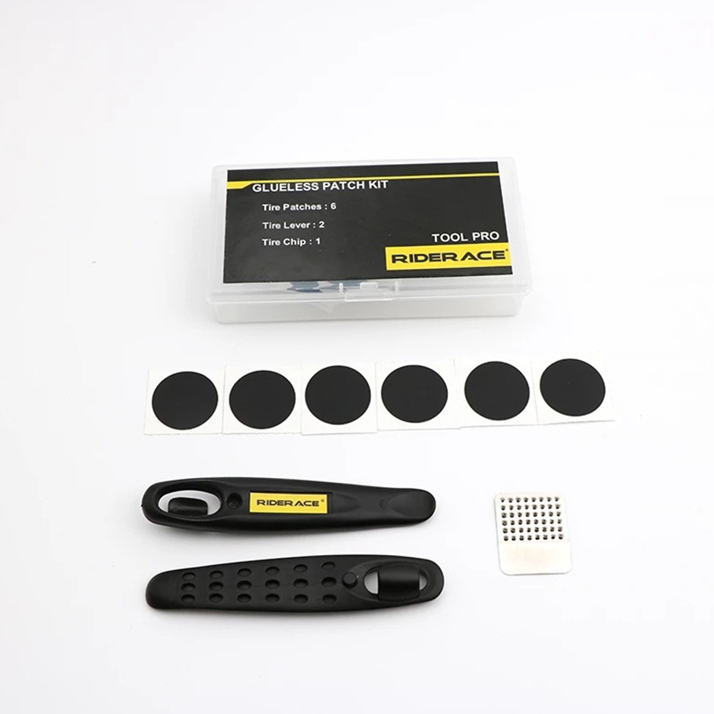 MTB Road Bike Portable Glueless Inner Tube Tyre Puncture Repair Patches