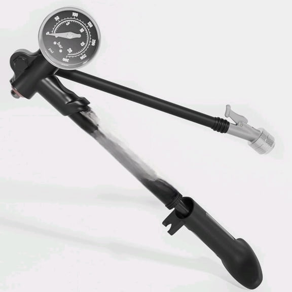 MTB Shock Pump 300 PSI, High Pressure Mountain Bikes Pump for Air Fork & Rear Suspension - Lightweight & Portable
