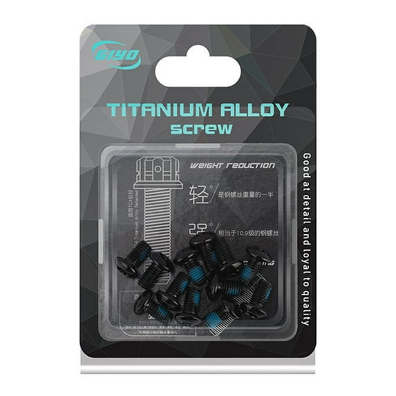 MTBDisc Brake Rotor Bolts Mountain Bike Stainless (12 Pack) M5 X 10mm, T25 Uk