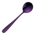thumbnail image 1 of MTBLYS 304 Stainless Steel Flat Handle Round Spoon Thickened Dinner Spoon 1 Piece Multipurpose Serving Soup and Dining Use Home Kitchen Restaurant, 1 of 5