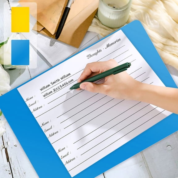MTBLYS A4 Writing Board Desk Pad Plastic Desk Mat for Exam Writing Handwriting Drawing and Crafts 11.7 X 8.3 Inches Writing Pad Hard Surface Desk Mat for Writing