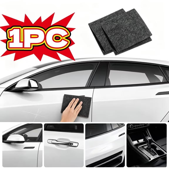 MTBLYS Car Scratch Repair Cloth, 1 Pack Reusable Car Cloth Scratch Remover Scratches Swirls Paint Residues Water Spots Car Scratch Magic Cleaning Cloth for Vehicles (4X4 Inch)