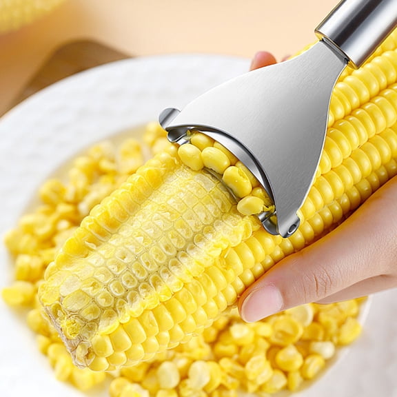 MTBLYS Corn Peeler Tool Stainless Steel Corn Planer 1 Piece Serrated Blade Kernel Remover Kitchen Fruit Vegetable Prep