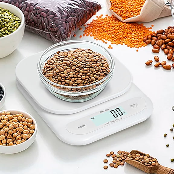 MTBLYS Digital Kitchen Scale Precision Electronic Scale 7Kg Capacity Grams Kg Oz Lbs Ml Baking Food Weighing Household Cooking