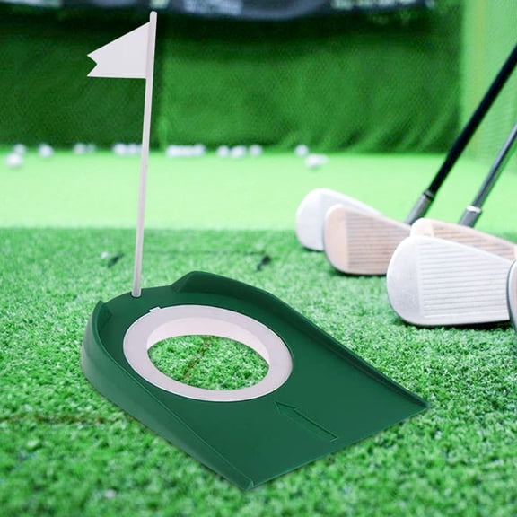 MTBLYS Golf Putting Mat 1 Practice Mat with Hole and Logo Indoor Portable Putter Home Office Use Training Aid