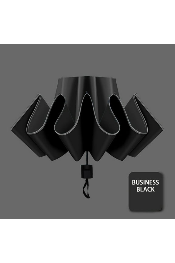 Manual 8-Bone Reverse Umbrella Upf 50+ Uv Protection Compact Foldable Travel Umbrella Windproof Fiberglass Ribs Outdoor Sun Shade for Rain and Sun