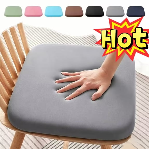 MTBLYS Memory Foam Seat Cushion 3.5Cm Thick Hollow Breathable Design 13.7X13.75 Inch Orthopedic Cushion for Office Chair Pain Relief Home Car Use