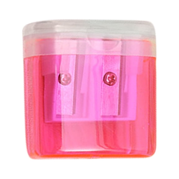 MTBLYS Mini Pencil Sharpener for Supplies | Compact Transparent Pencil Planer | 4X3.8X2Cm Pencil Sharpener for Students | Portable Desktop Pencil Sharpener with Shavings Container