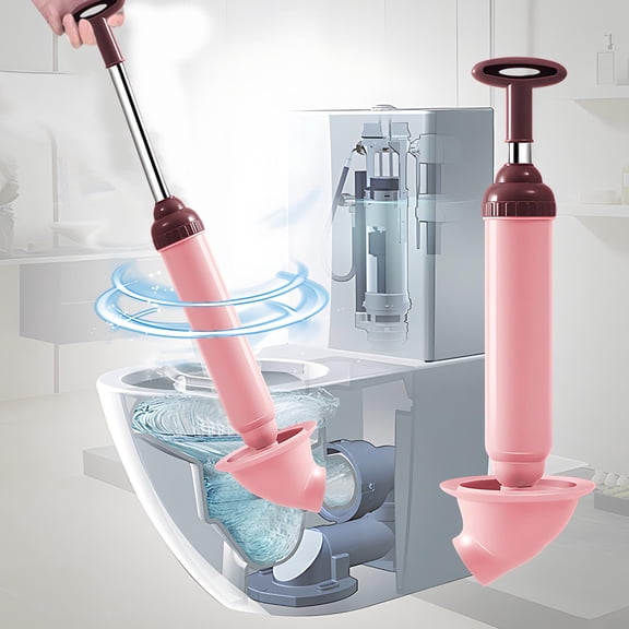 MTBLYS One Shot Vacuum Pipe Unclogger Powerful Leather Suction Toilet Drain Unclog Tool 1 Pack Home Bathroom Kitchen Cleaning