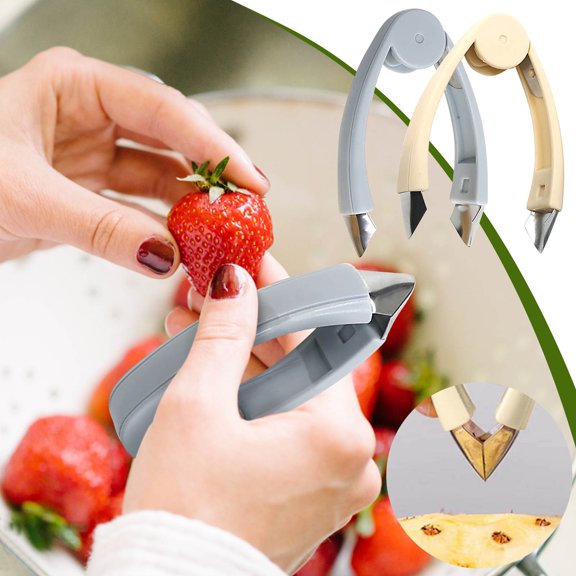 MTBLYS Pineapple Eye Remover Stainless Steel Fruit Huller Kitchen Tool for Strawberries Tomatoes Easy To Use 1 Piece