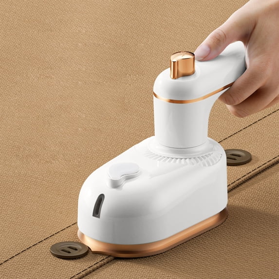 MTBLYS Portable Steam Iron 2-In-1 1000W Fast Heating 5 Seconds Mini Travel Iron for Clothes Compact Foldable Handle Home Business Trips Hotels Use