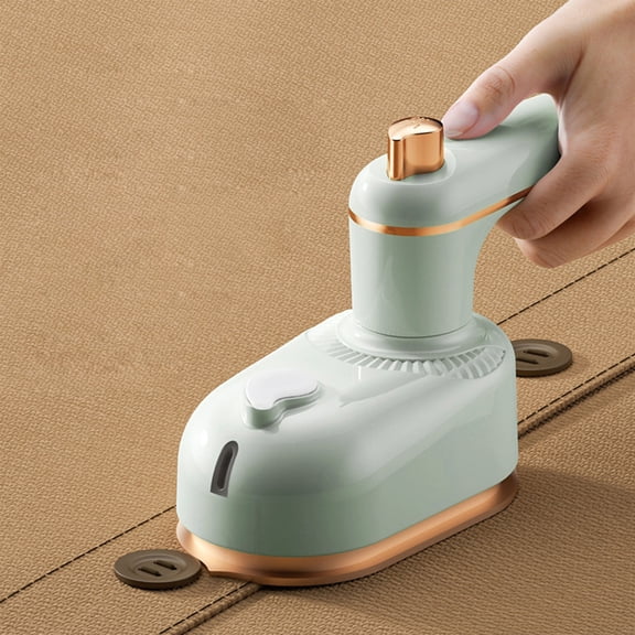 MTBLYS Portable Steam Iron 2-In-1 1000W Fast Heating 5 Seconds Mini Travel Iron for Clothes Compact Foldable Handle Home Business Trips Hotels Use