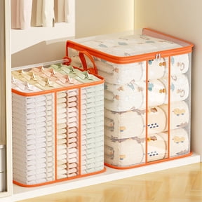 MTBLYS Pvc Transparent Storage Bag 40L Dustproof Moisture Proof for Organizing Quilts Down Jackets Sweaters Toys Large Capacity Closet Wardrobe Organizer 17.7 X 13.8 X 11.8 Inches