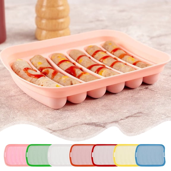 MTBLYS Sausage Molds for Baking Silicone Food Grade Steam Meat Hot Dog Grinder Homemade Tray Reusable Non-Stick Easy Release 6.89 X 5.43 Inches Kitchen Tools for Food and Desserts