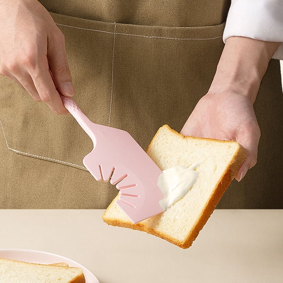 MTBLYS Silicone Spatula Cream Spreader Heat Resistant One Piece Style Food Grade 11.6X2.64 Inch Baking Tool Dough Scraping Kitchen Use