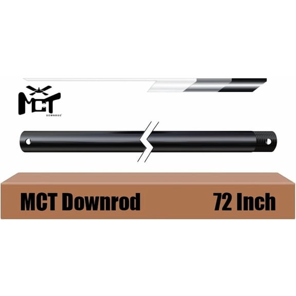 MTC 72INCH CEILING FAN DOWNROD BLACK