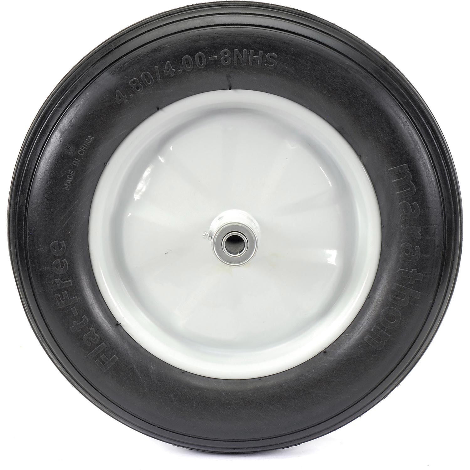 Marathon 00001 16" Ribbed Flat Free Wheelbarrow Tire