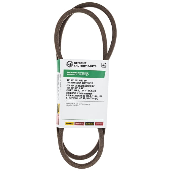 MTD 490-501-F069 Transmission Drive Belt Murray Troy-Bilt Mustang XP ZT ZHD Z254