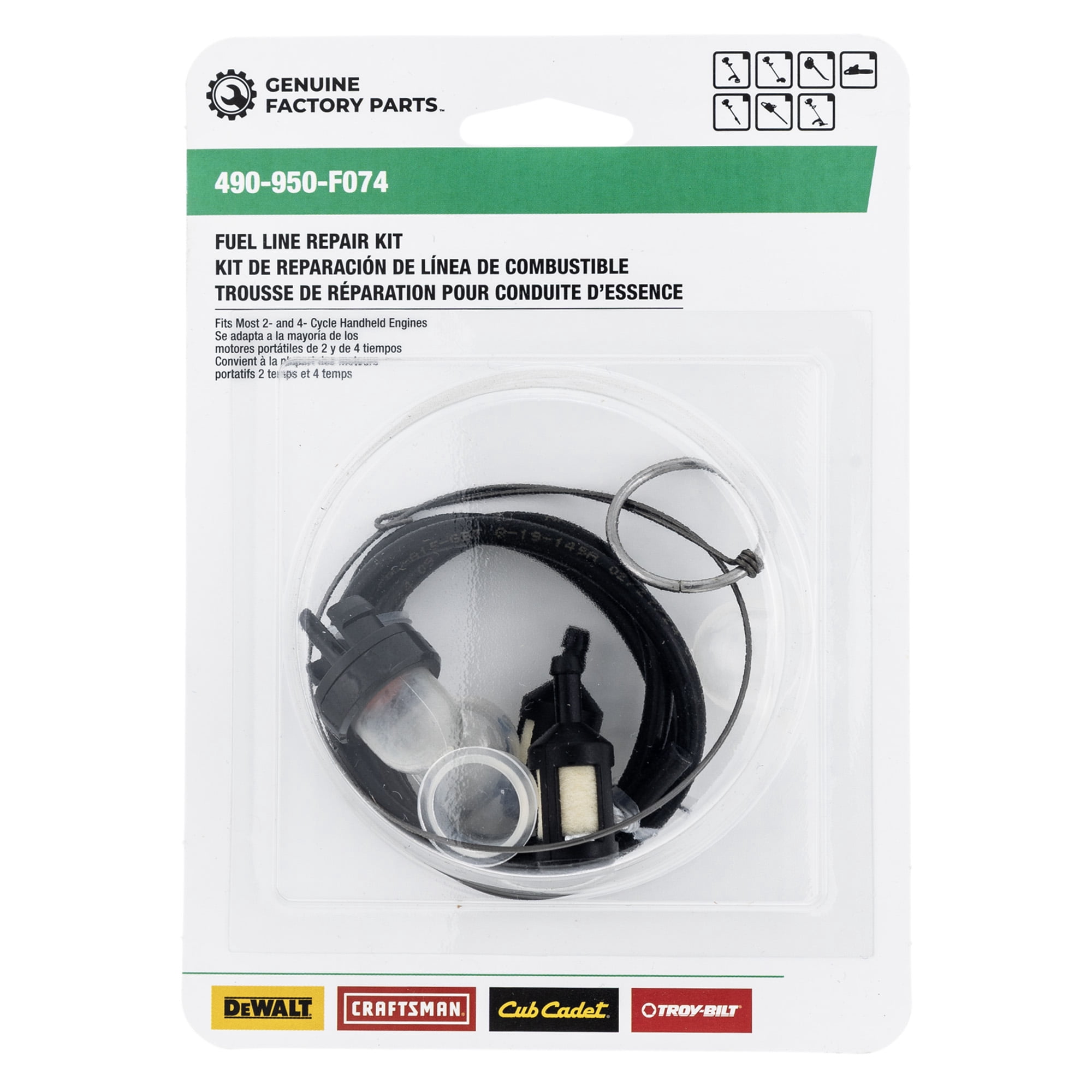 MTD 490-950-F074 Handheld Fuel Line Repair Kit Craftsman Troy-Bilt ...