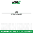 thumbnail image 1 of MTD 715-04122 Dowel Pin Troy-Bilt R 1000, 1 of 4