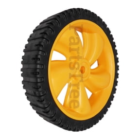 MTD 734-04087 Yellow Complete Wheel Assembly 8x1.8 Bar Tread Walk-Behind Mowers