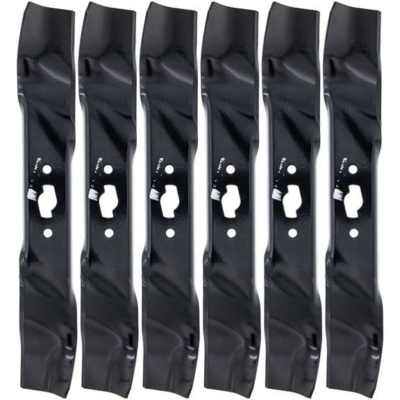 MTD 742P05535 18.225" Blade 3IN1 S Shape Center Hole 6-PACK